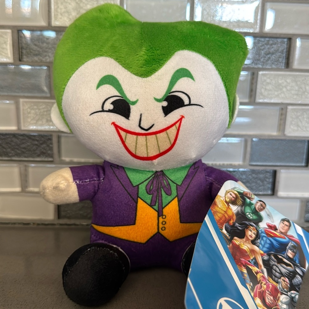 Justice League DC Comics THE JOKER Big Head Sitting Plush  / 7” / BRAND NEW